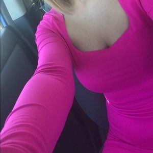 Hot pink skirt set